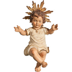 Niño Jesús vestido con aureola